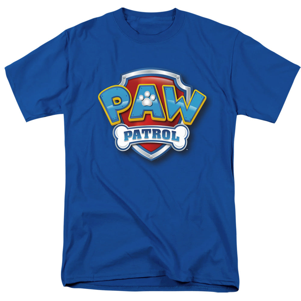 Paw Patrol 3D Logo Mens T Shirt Royal Blue
