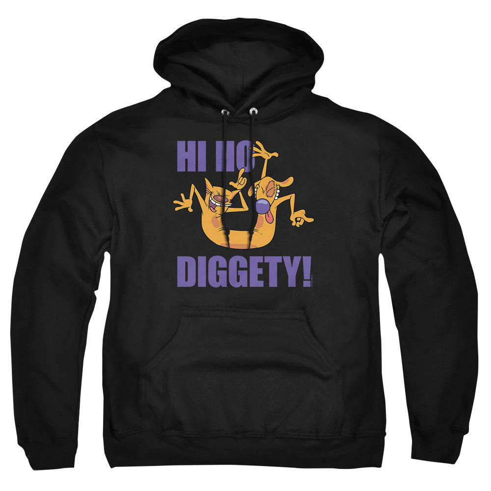 Catdog Hi Ho Diggety Mens Hoodie Black