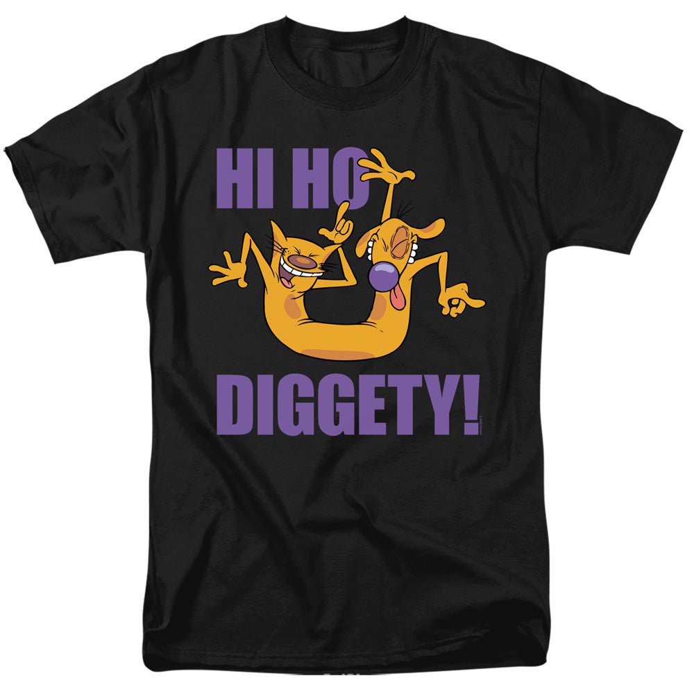Catdog Hi Ho Diggety Mens T Shirt Black