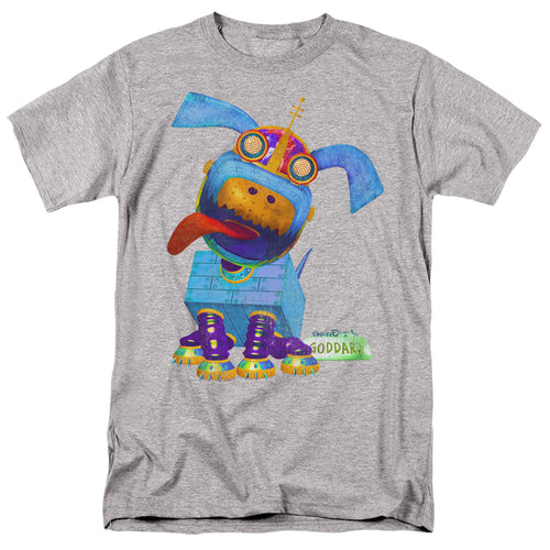 Jimmy Neutron Goddard Neon Mens T Shirt Athletic Heather