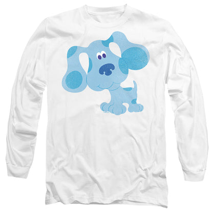 Blues Clues Blue Hug Mens Long Sleeve Shirt White