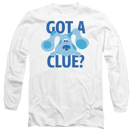 Blues Clues Get A Clue Mens Long Sleeve Shirt White