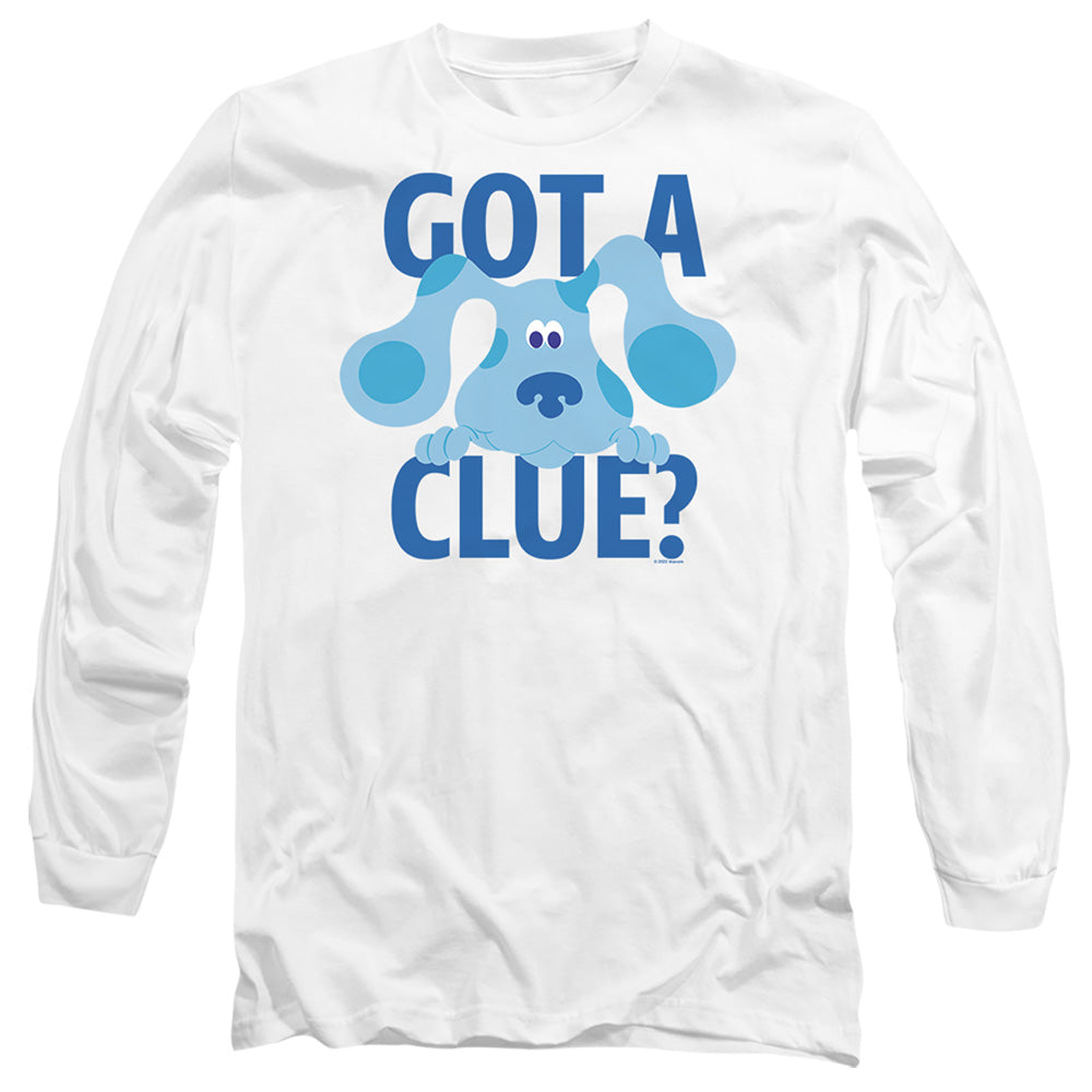 Blues Clues Get A Clue Mens Long Sleeve Shirt White