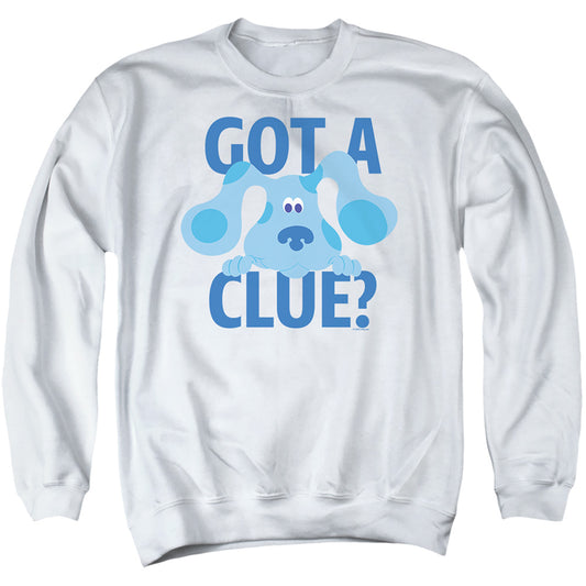 Blue'S Clues Classic Got A Clue Mens Crewneck Sweatshirt White Officially Licensed