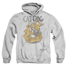 Load image into Gallery viewer, Catdog Stuck Together Mens Hoodie Athletic Heather
