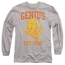 Load image into Gallery viewer, Jimmy Neutron Genius Collegiate Mens Long Sleeve Shirt Athletic Heather Officially Licensed
