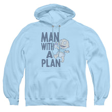 Load image into Gallery viewer, Rugrats Man With A Plan Mens Hoodie Light Blue
