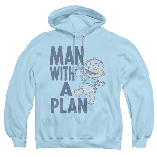 Rugrats Man With A Plan Mens Hoodie Light Blue