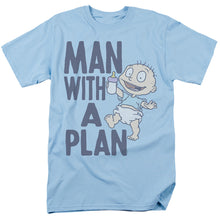 Load image into Gallery viewer, Rugrats Man With A Plan Mens T Shirt Light Blue
