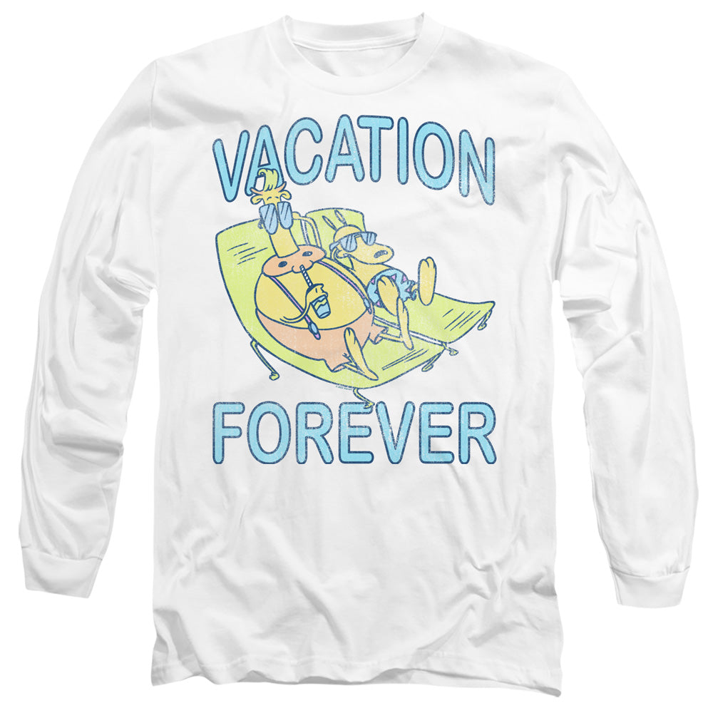 Rocko'S Modern Life Vacation Forever Mens Long Sleeve Shirt White