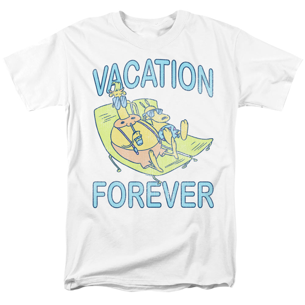 Rockos Modern Life Vacation Forever Mens T Shirt White