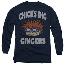 Load image into Gallery viewer, Rugrats Chicks Dig Gingers Mens Long Sleeve Shirt Navy Officially Licensed
