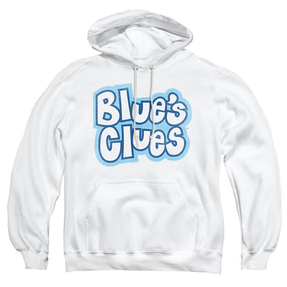 Blues Clues Blue'S Clues Vintage Logo Mens Hoodie White