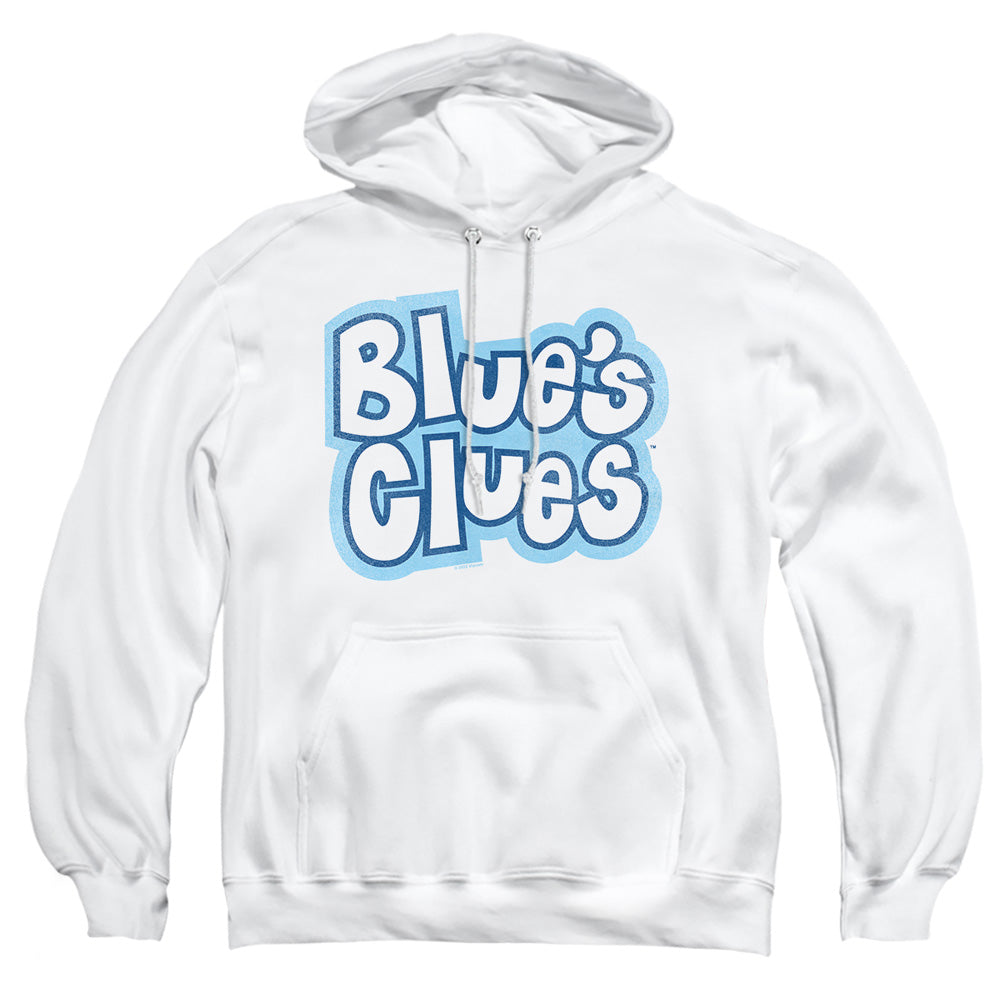 Blues Clues Blue'S Clues Vintage Logo Mens Hoodie White