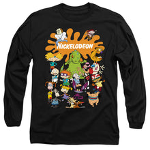 Load image into Gallery viewer, Nickelodeon Brand Nick Splat Group Mens Long Sleeve Shirt Black
