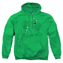 Load image into Gallery viewer, Rugrats Reptar Destroys City Mens Hoodie Kelly Green
