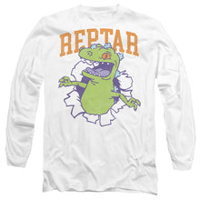 Load image into Gallery viewer, Rugrats Reptar Shirt Rip Mens Long Sleeve Shirt White Officially Licensed
