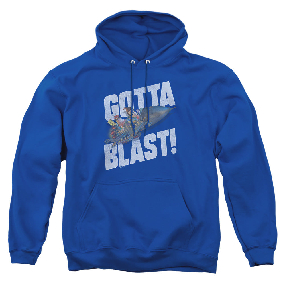 Jimmy Neutron Jimmy Neutron Gotta Blast Mens Hoodie Royal