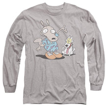 Load image into Gallery viewer, Rocko&#39;S Modern Life Rocko And Spunky Mens Long Sleeve Shirt Athletic Heather

