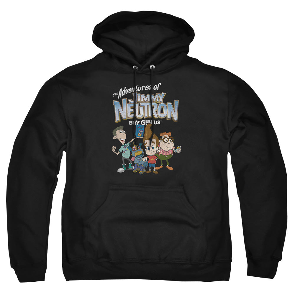Jimmy Neutron Group Mens Hoodie Black