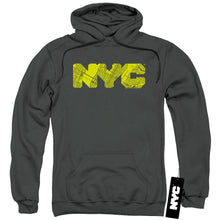Load image into Gallery viewer, New York City Nyc Map Fill Mens Hoodie Charcoal

