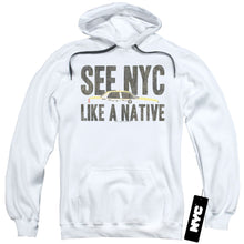 Load image into Gallery viewer, New York City Nyc Like A Native Mens Hoodie White
