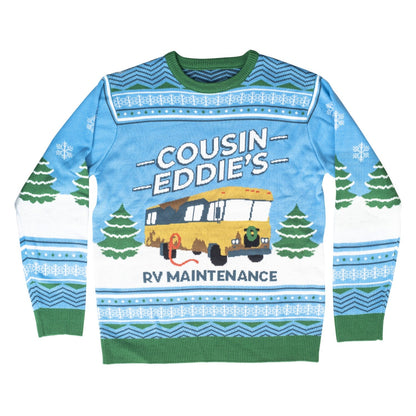 National Lampoon Christmas Vacation Blue Eddies Ugly Christmas Sweater