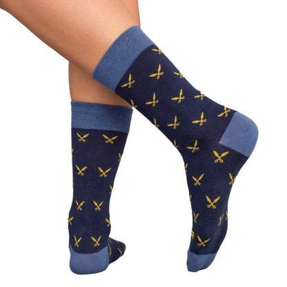 Fortnite Ninja Navy & Blue Socks with Daggers - Adult