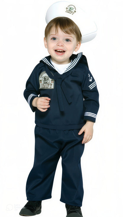 Navy Sailor Military Soldier Uniform Infant Costume