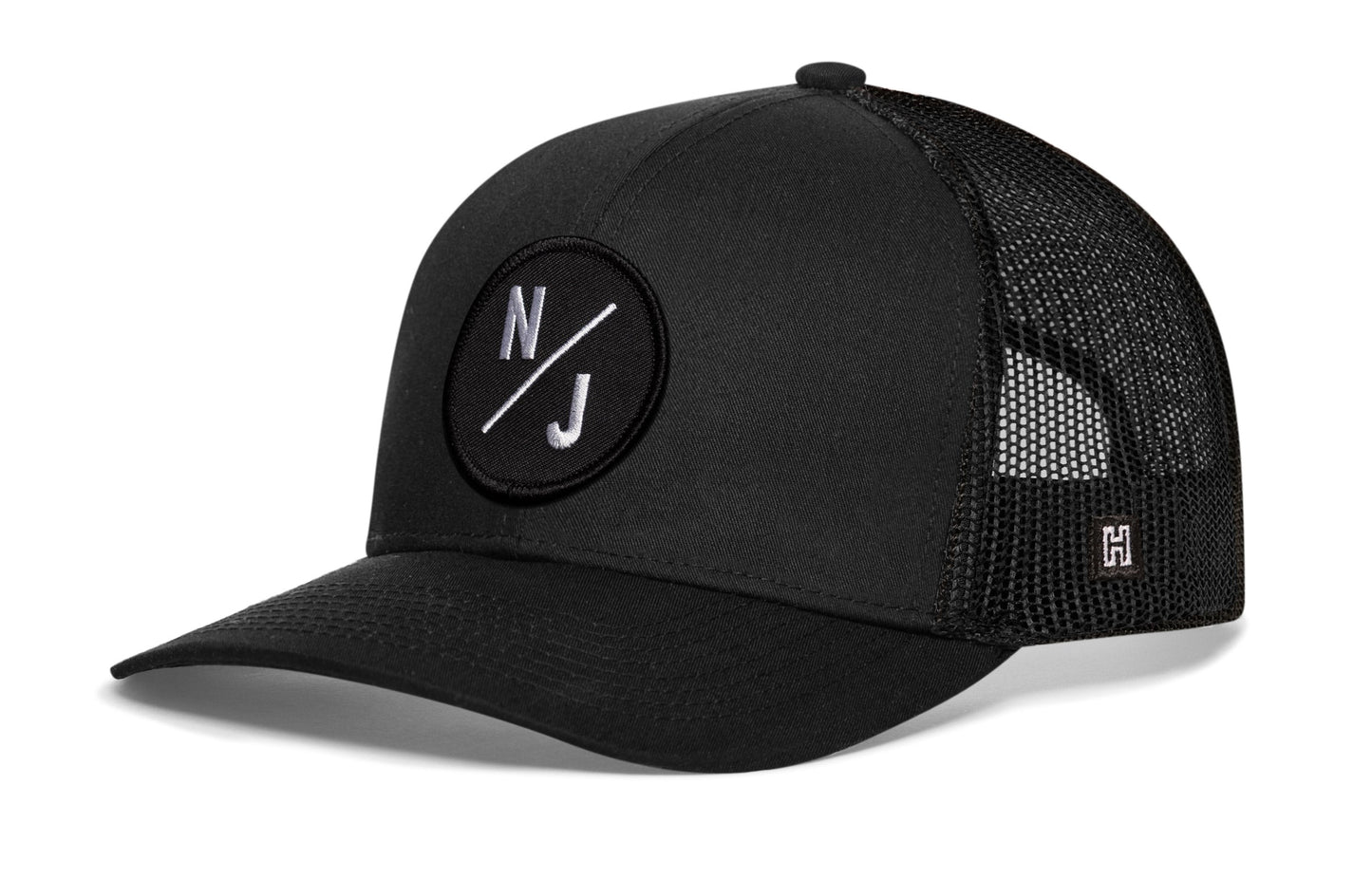 New Jersey Trucker Haka Hat Black NJ X Snapback