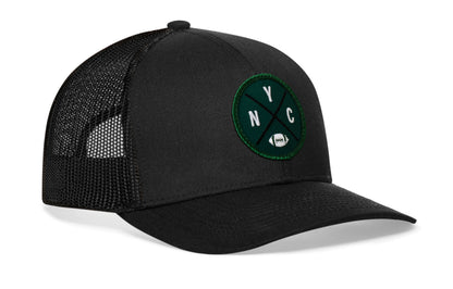 New York Trucker Haka Hat Black NYC X Football Snapback