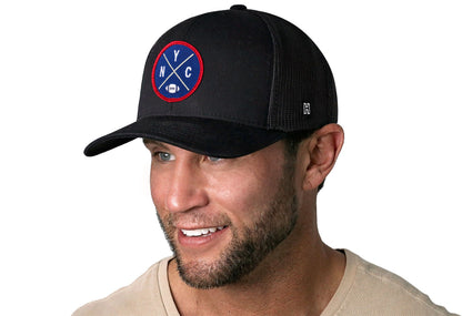 New York Trucker Haka Hat Black NYC X Football Snapback