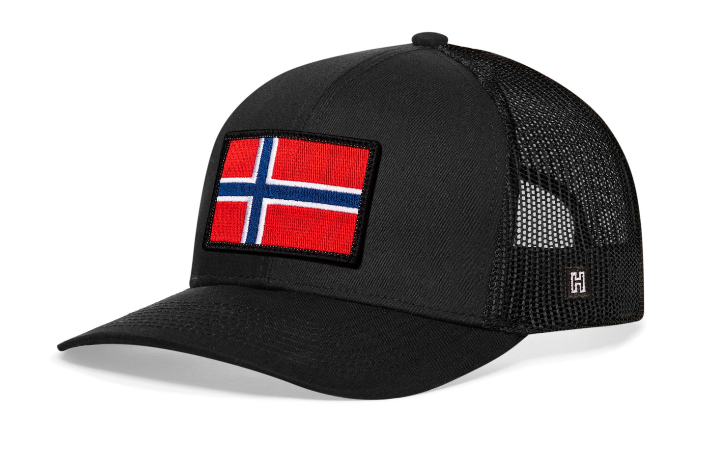 Norwegian Flag Trucker Haka Hat Black Norway Snapback