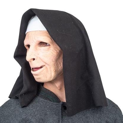 Nun on the Run Halloween Costume Mask Scary Cosplay