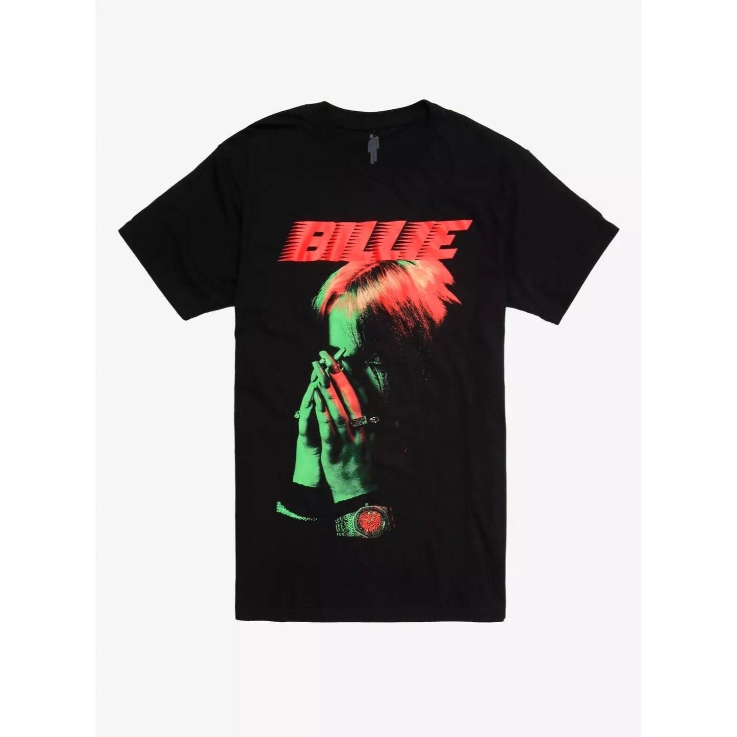Billie Eilish Hands Face Cover Official Mens T Shirt Black