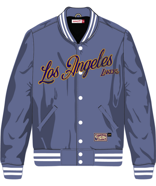 Los Angeles Lakers - Mitchell and Ness Oversized Varsity Jacket