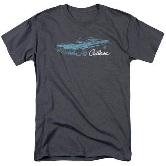 Oldsmobile 68 Cutlass Mens T Shirt Charcoal