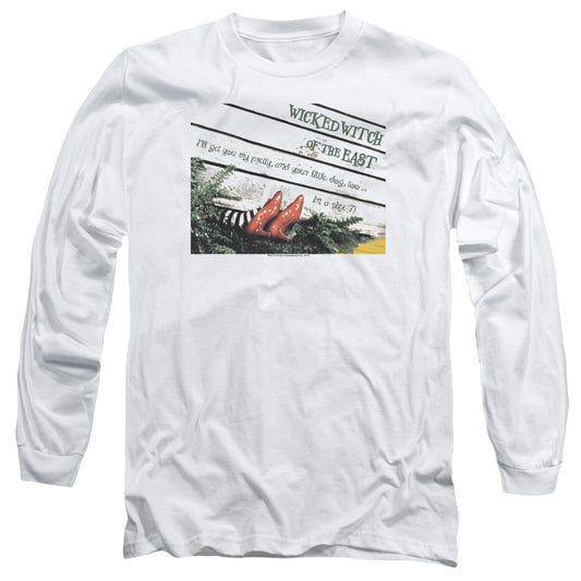 Wizard Of Oz Size 7 Mens Long Sleeve Shirt White Officially Licensed