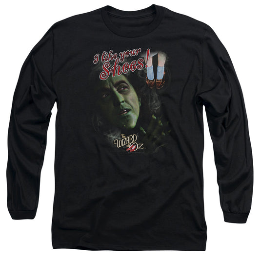 Woz I Like Your Shoes Mens Long Sleeve Shirt Black Officially Licensed