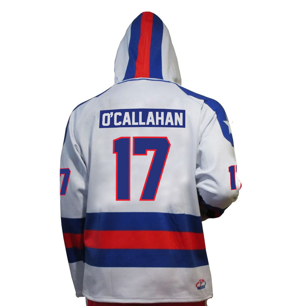 Jack O'Callahan USA Hockey Miracle on Ice 1980 Team Jersey Official White Hoodie