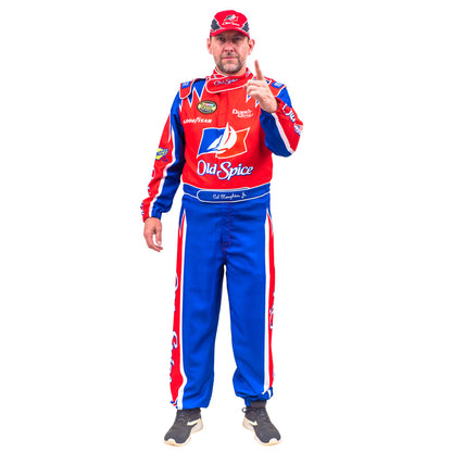 Cal Naughton Driver Deluxe Jumpsuit and Hat Halloween Costume Cosplay