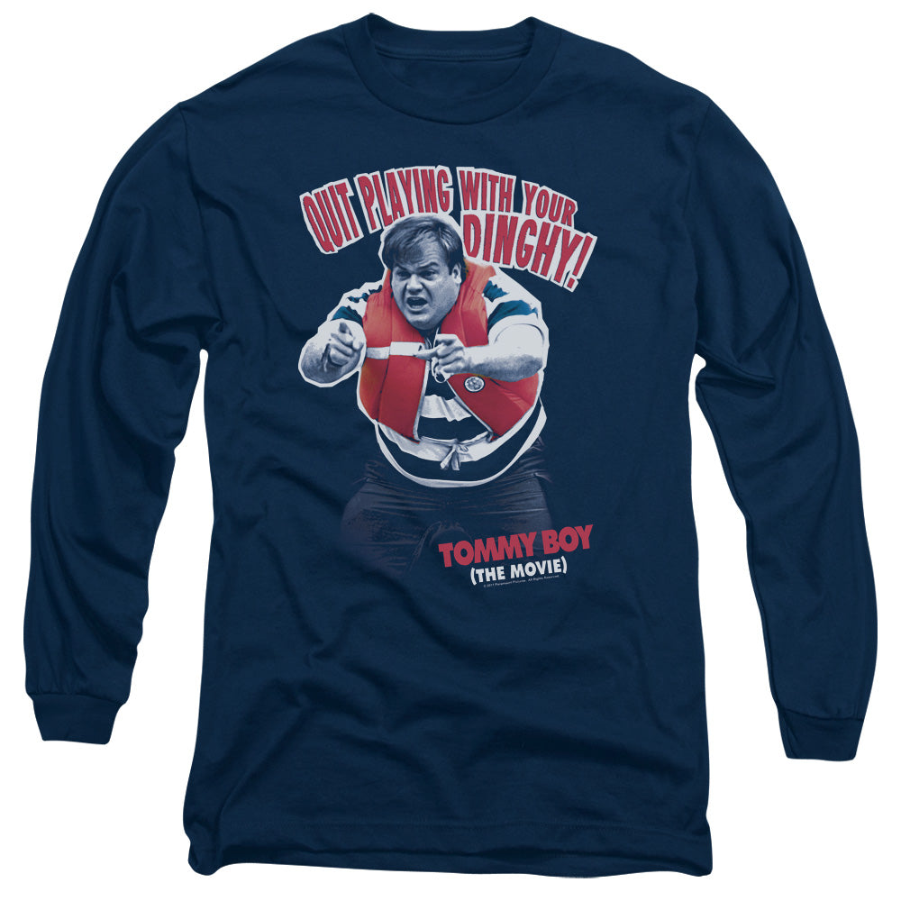 Tommy Boy Dinghy Mens Long Sleeve Shirt Navy Officially Licensed