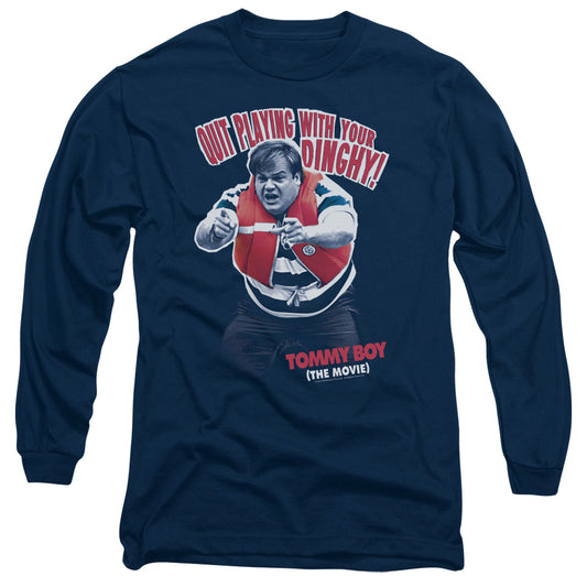 Tommy Boy Dinghy Mens Long Sleeve Shirt Navy Officially Licensed