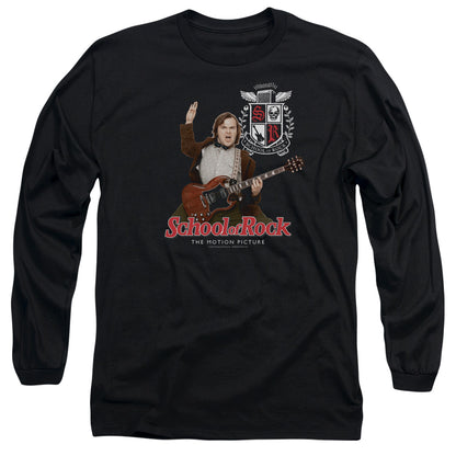 School Of Rock The Teacher Is In Mens Long Sleeve Shirt Black Officially Licensed