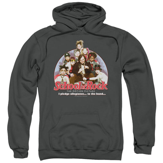 School Of Rock I Pledge Allegiance Mens Hoodie Charcoal