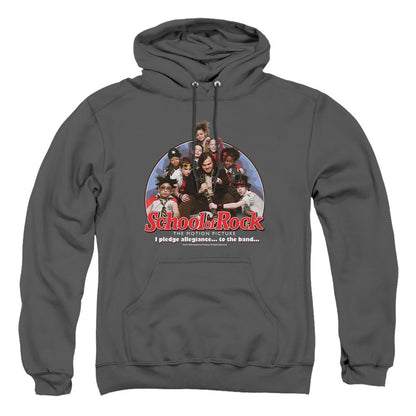 School Of Rock I Pledge Allegiance Mens Hoodie Charcoal