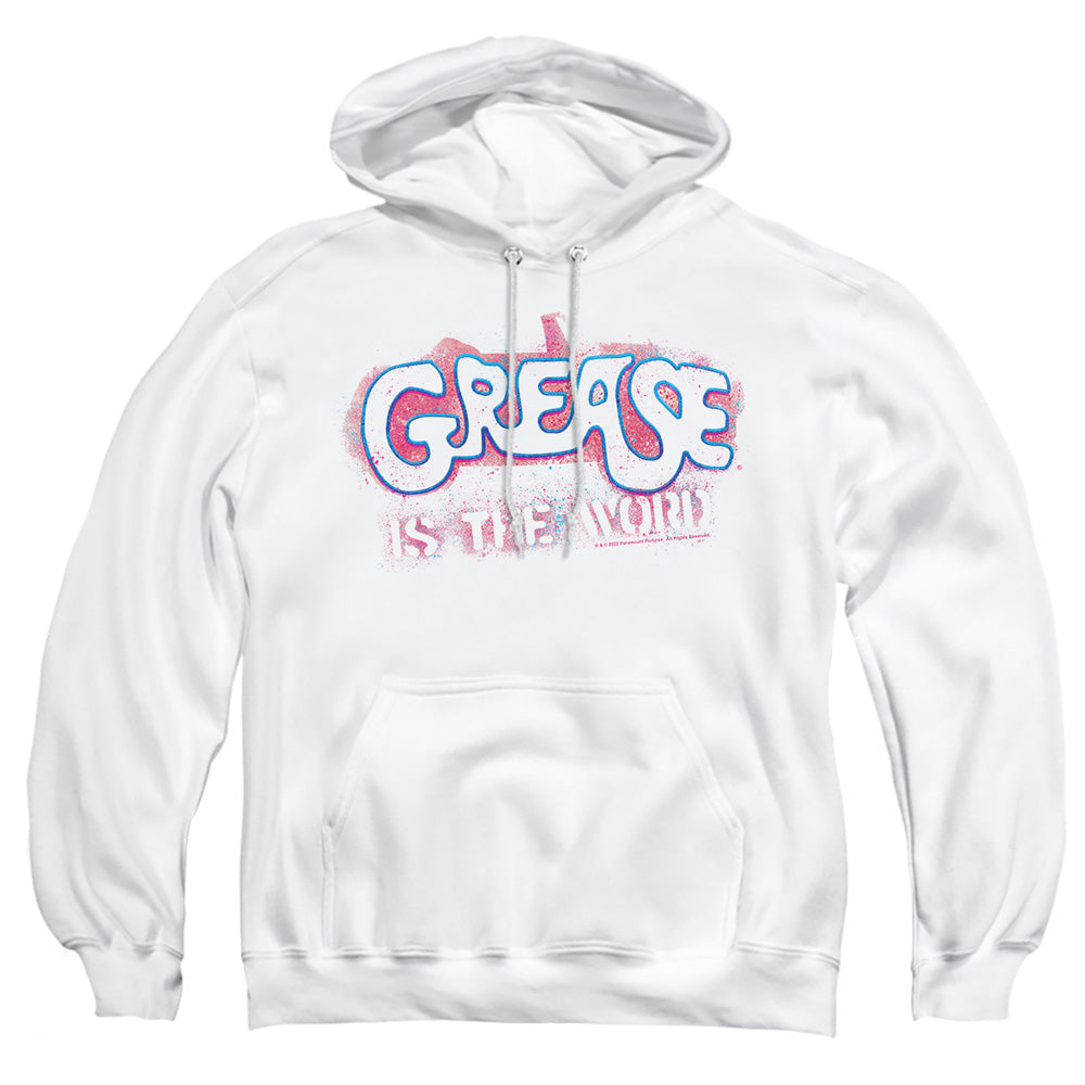 Grease Grease Is The Word Mens Hoodie White