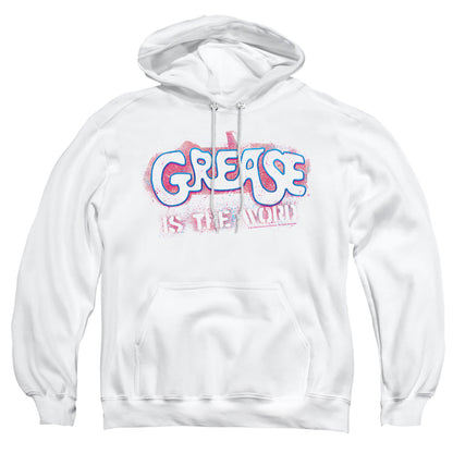 Grease Grease Is The Word Mens Hoodie White