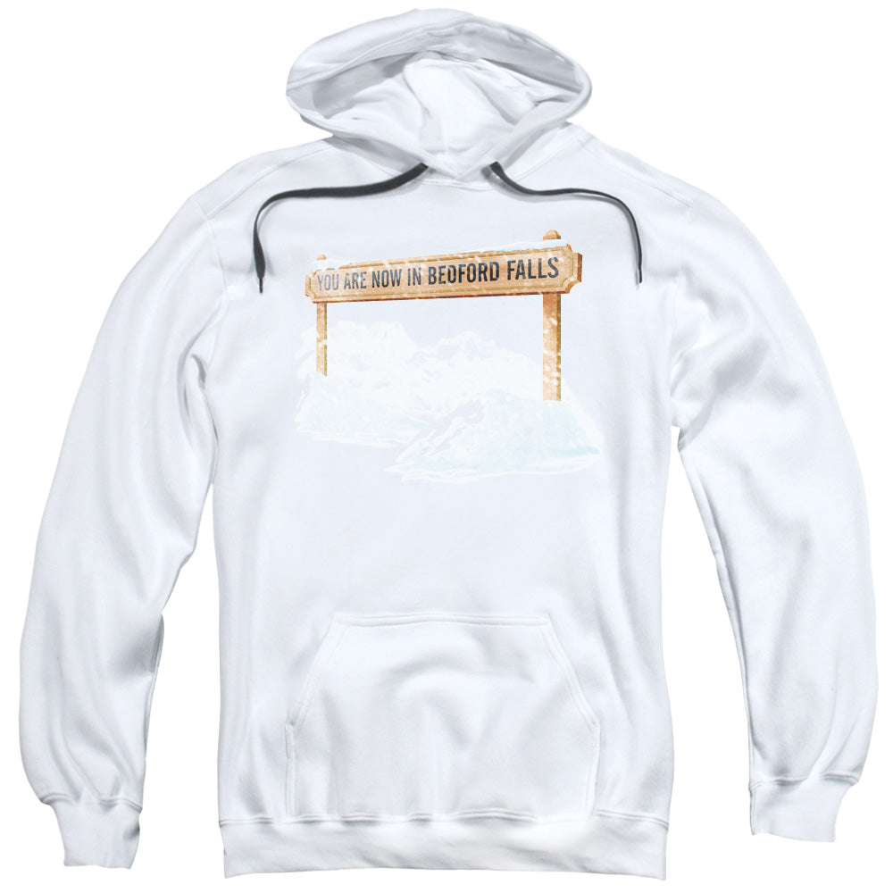 Its A Wonderful Life Bedford Falls Mens Hoodie White