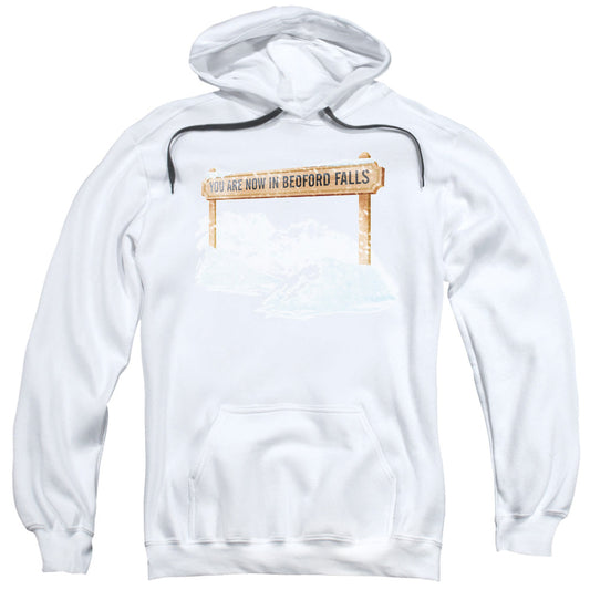 Its A Wonderful Life Bedford Falls Mens Hoodie White